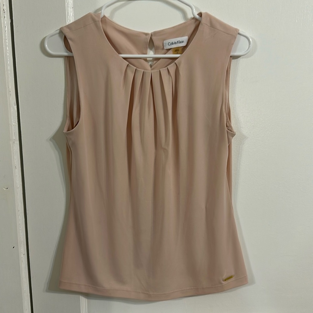 Calvin Klein blouse. Size S. Blush pink.